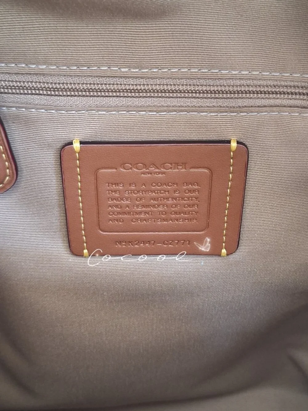 Coach color gold
